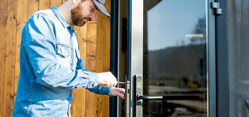 Frameless Glass Storefront Door Locks Replacement in Skokie, IL